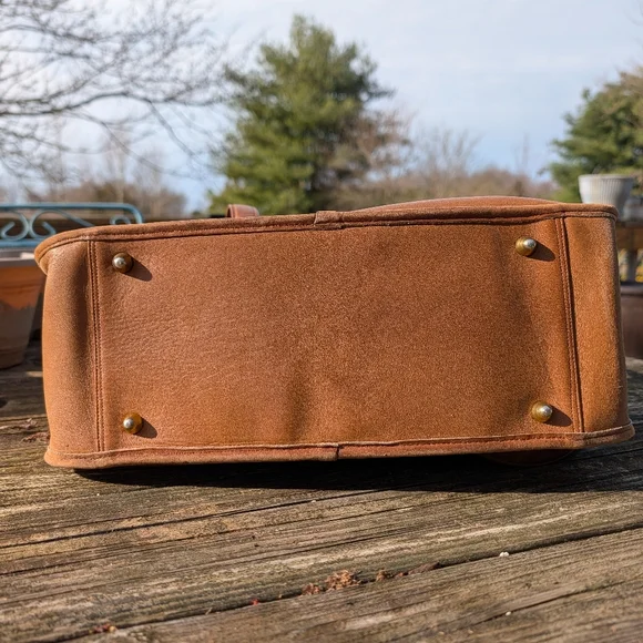 Rare Vintage Coach NYC Jumbo Flight bag In Tabac